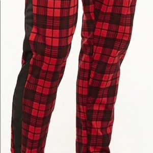 American stitch plaid track pants